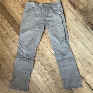 Straight-Leg Casual Pants in Taupe